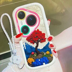 Colorful 3D Floral iPhone Case